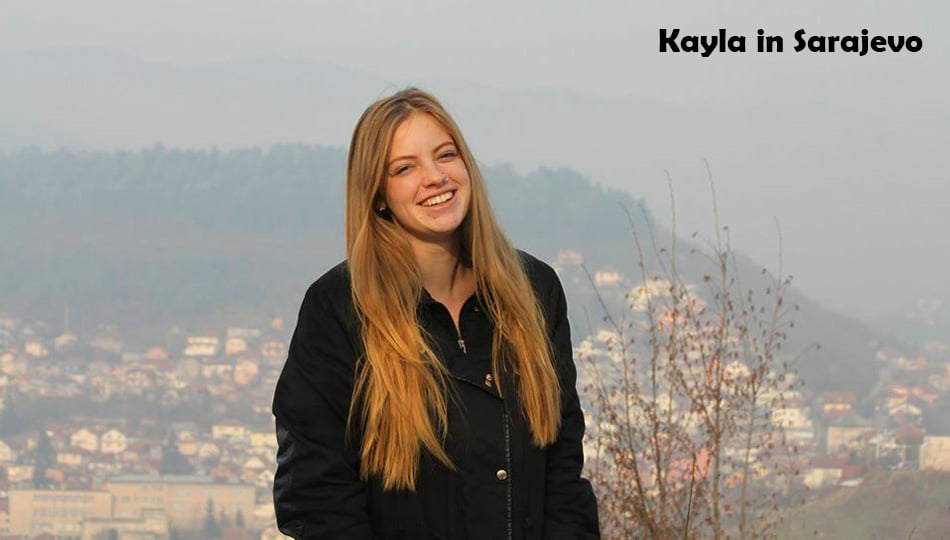 Admissions Counselor Kayla in Sarajevo