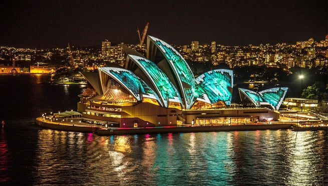 Sydney Opera House during Vivid Festival