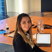 Bree at her internship in Sydney