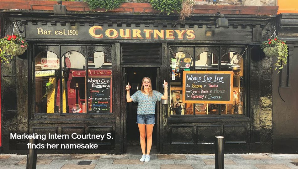 Marketing intern Exploring Dublin