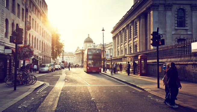 Crossing Street in London