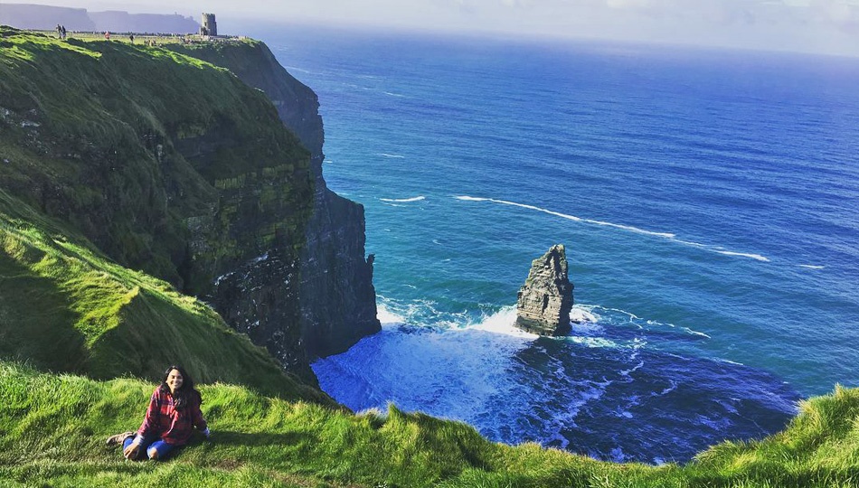 Fiona at Cliffs of Moher