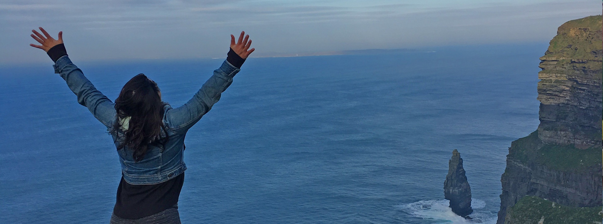 Frankee at the Cliffs of Moher