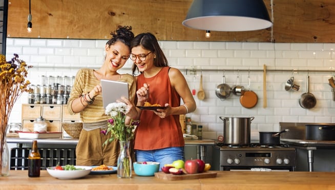 Friends Making Dinner