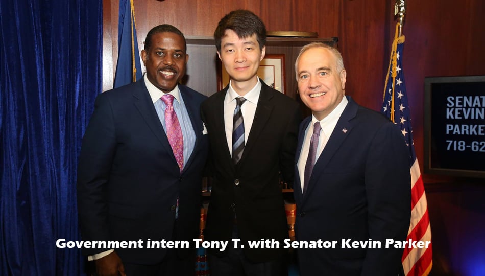 Government intern with Senator Kevin Parker