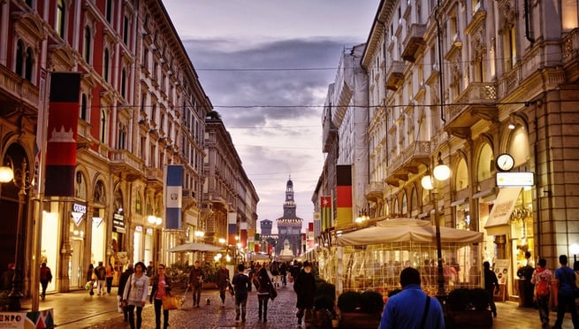 Milan Street Shopping