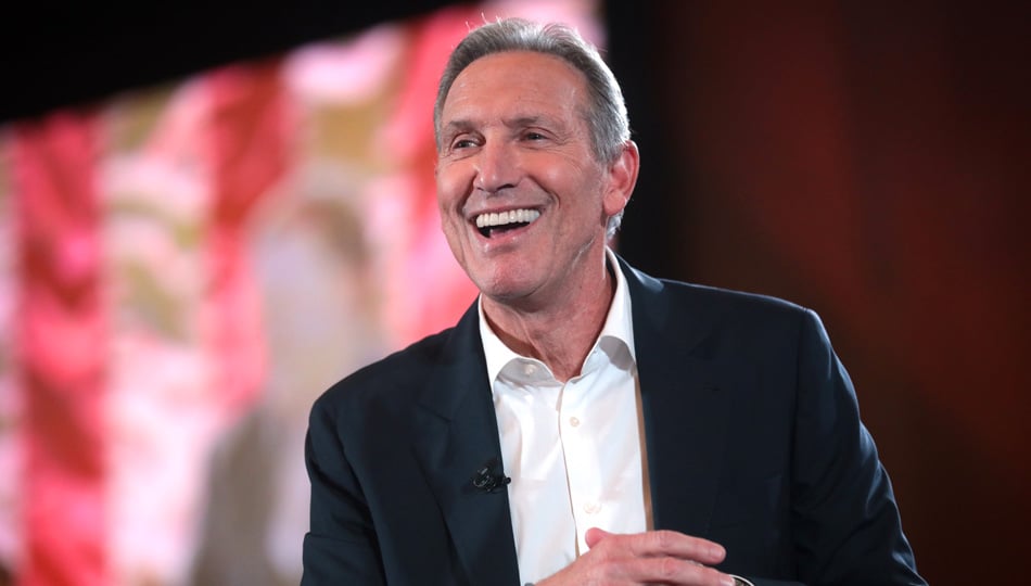 Howard Schultz speaking at event