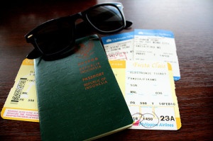 International Passport and Plane Tickets