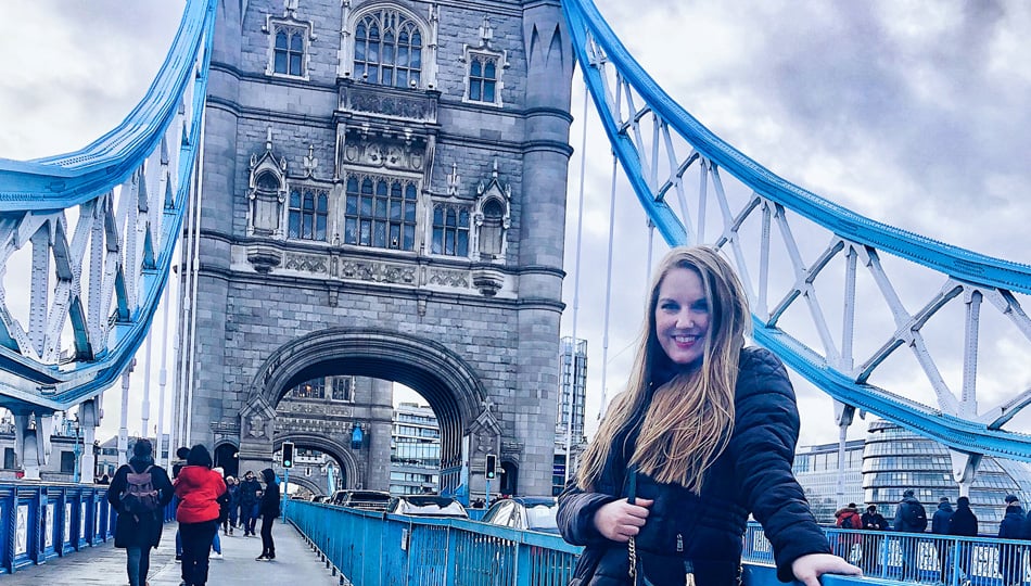 London intern at tower bridge