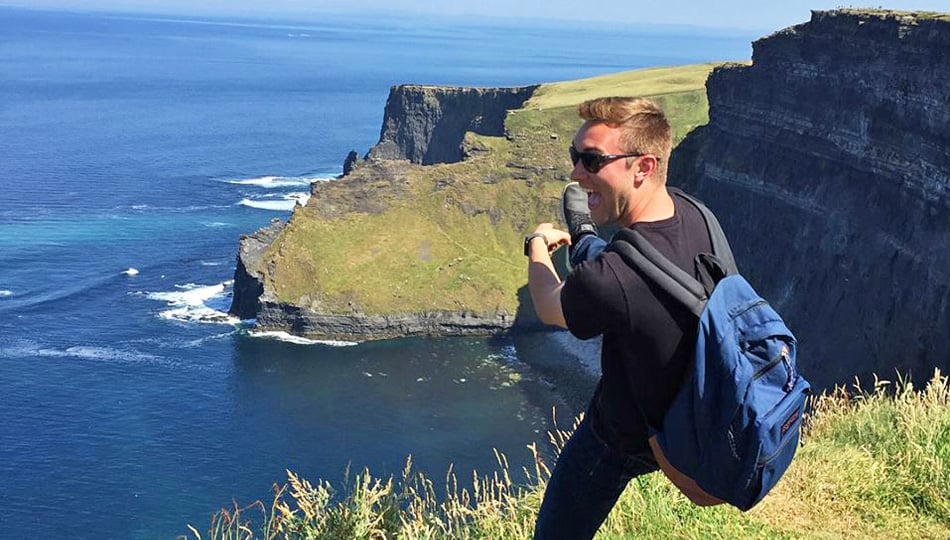 Man at Cliffs of Moher
