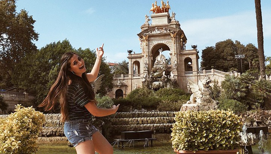 Barcelona intern Nicole exploring the city