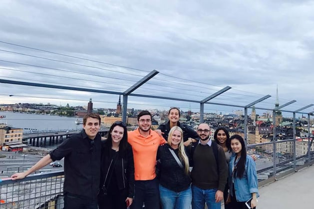 Stockholm Interns on Bridge