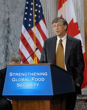Bill Gates helping end world hunger 