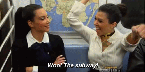 kardashian on subway gif