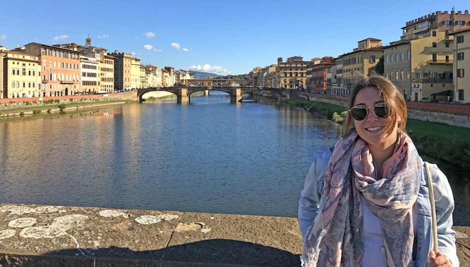 Nikkie at the Ponte Vecchio