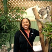 Alexis S. with a koala bear