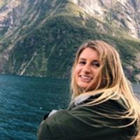 Christie D. on a boat ride in Sydney