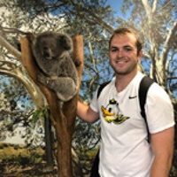 Kurt R. with a koala bear
