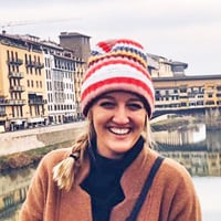 Emily B. on a walking tour around Florence