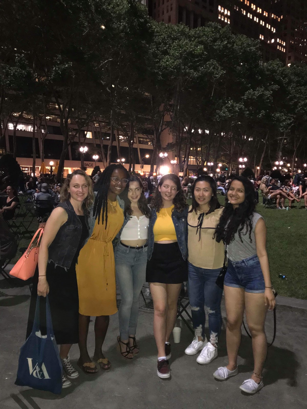 King's NYC interns at the Latin Dance Festival
