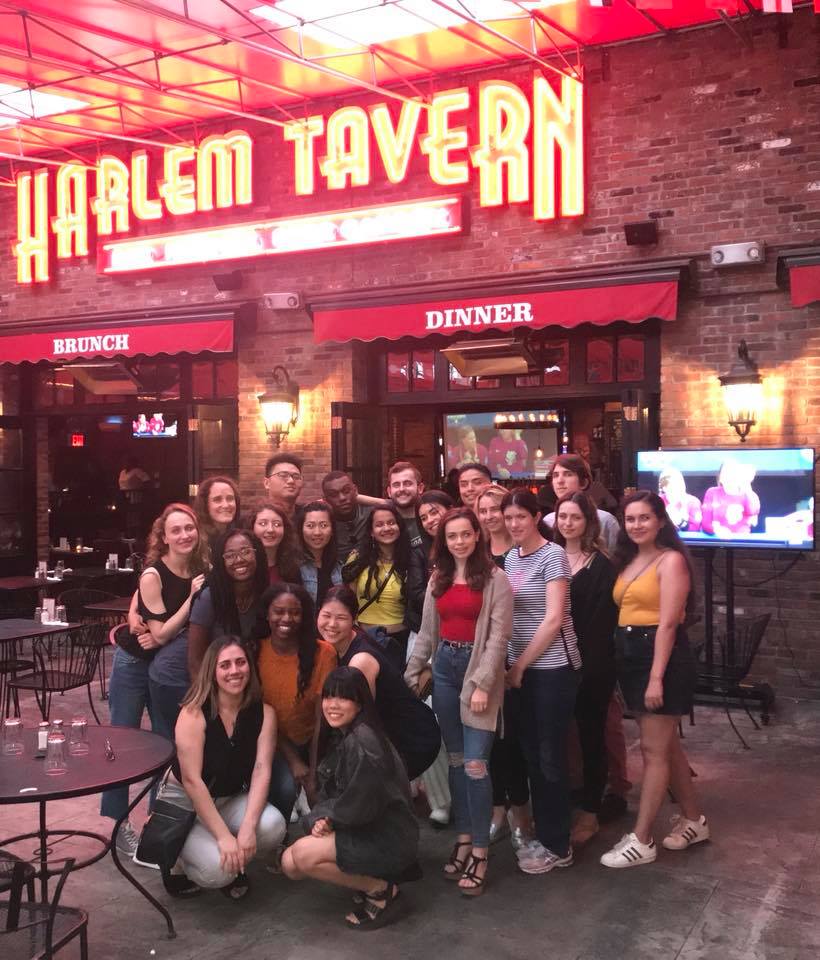 NYC Interns at welcome event